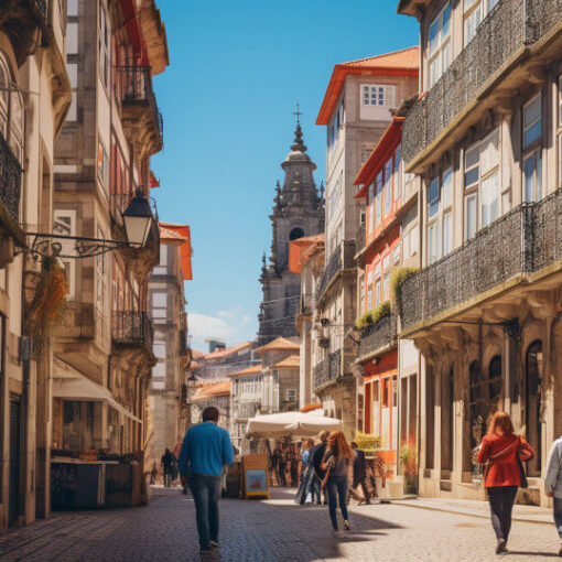 Historic districts in Porto.