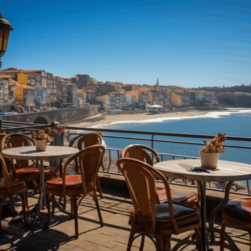 Restaurant by the Beach in Porto.