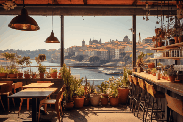 Restaurant with a view in porto