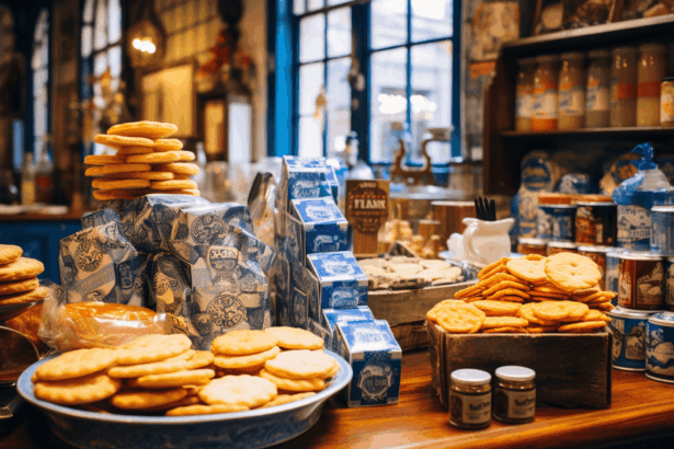 Various different food souvenirs from a shop in Porto