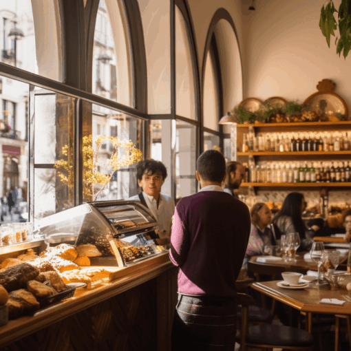 Healthy food shop in Porto.