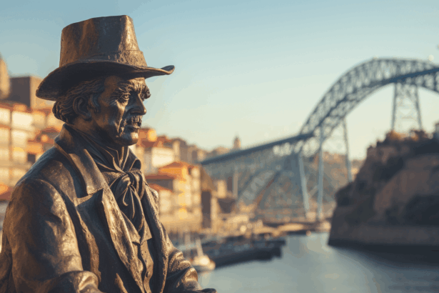 Statue in Porto.