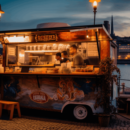 Street food truck in Porto.