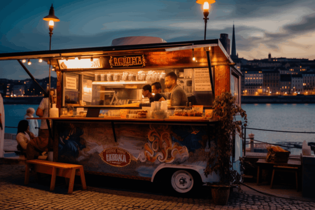 Street food truck in Porto.