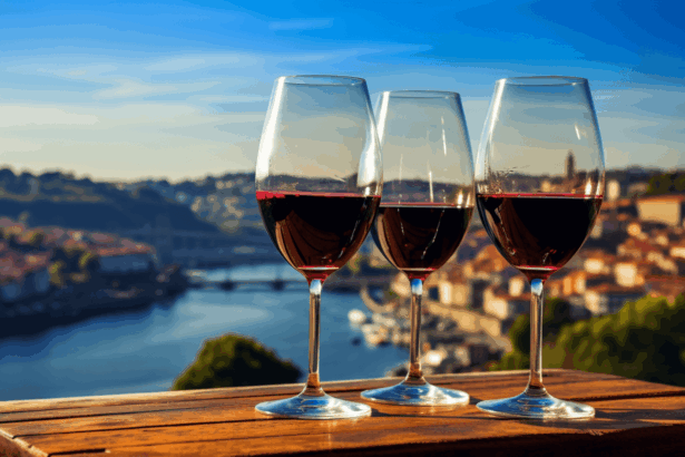 Tasting port wine