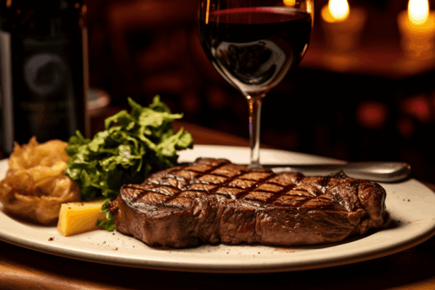 Steak dish in Porto.