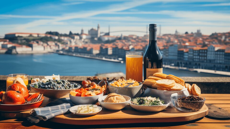 International dishes served in Porto including Asian Latin and European food styles
