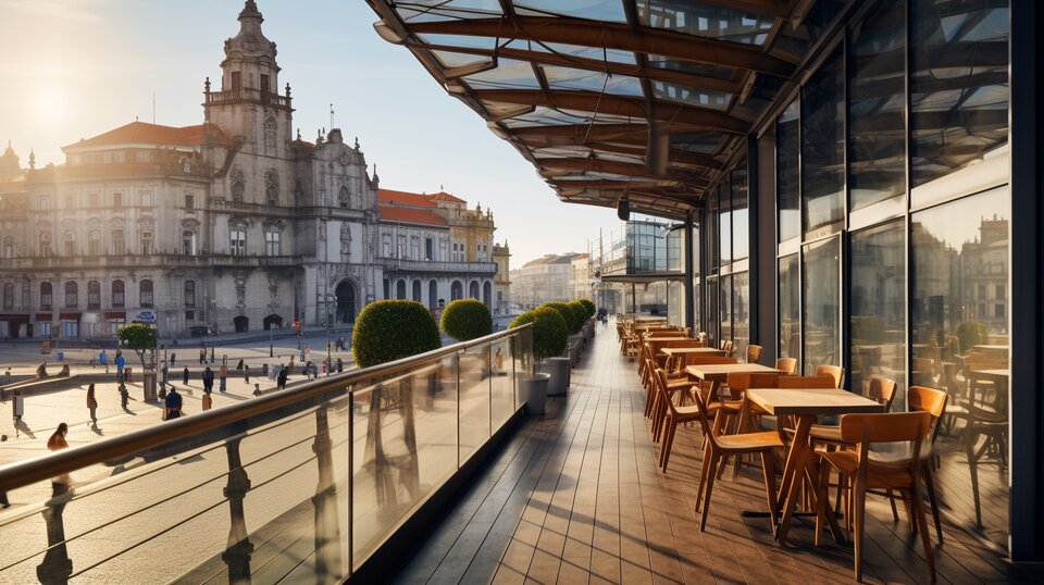 Boavista area in Porto with modern buildings and broad city streets