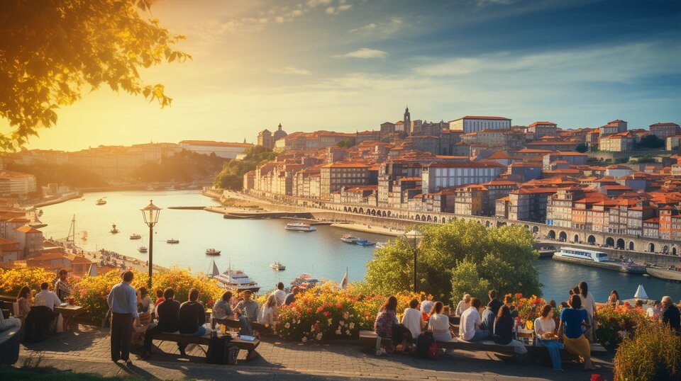 Cultural and social life in Porto with local events and people in the city