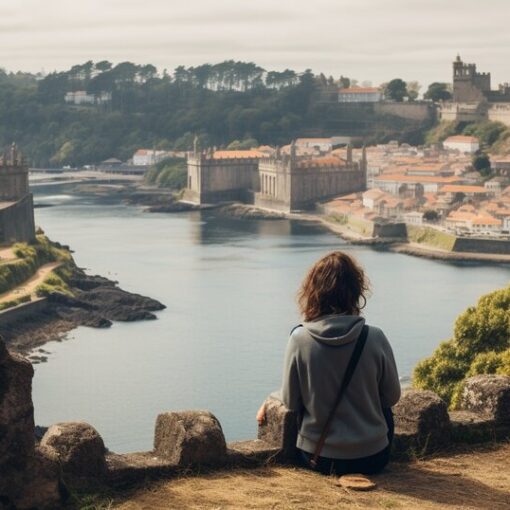 Coastal fortress near Porto beside the Atlantic Ocean