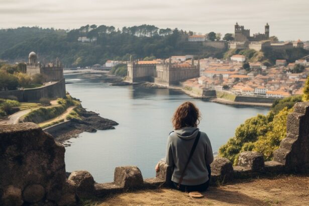 Coastal fortress near Porto beside the Atlantic Ocean