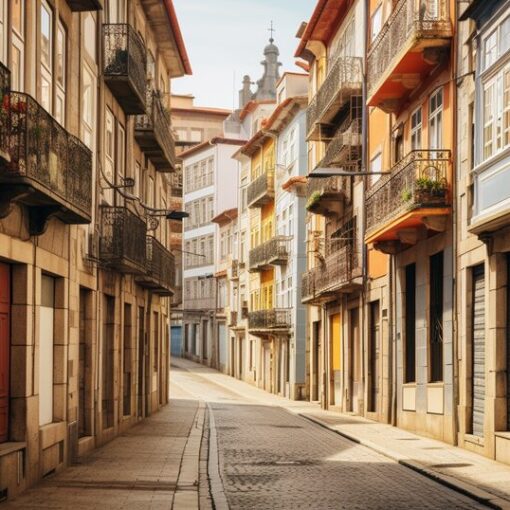 Porto neighbourhood streets for choosing where to live in Portugal