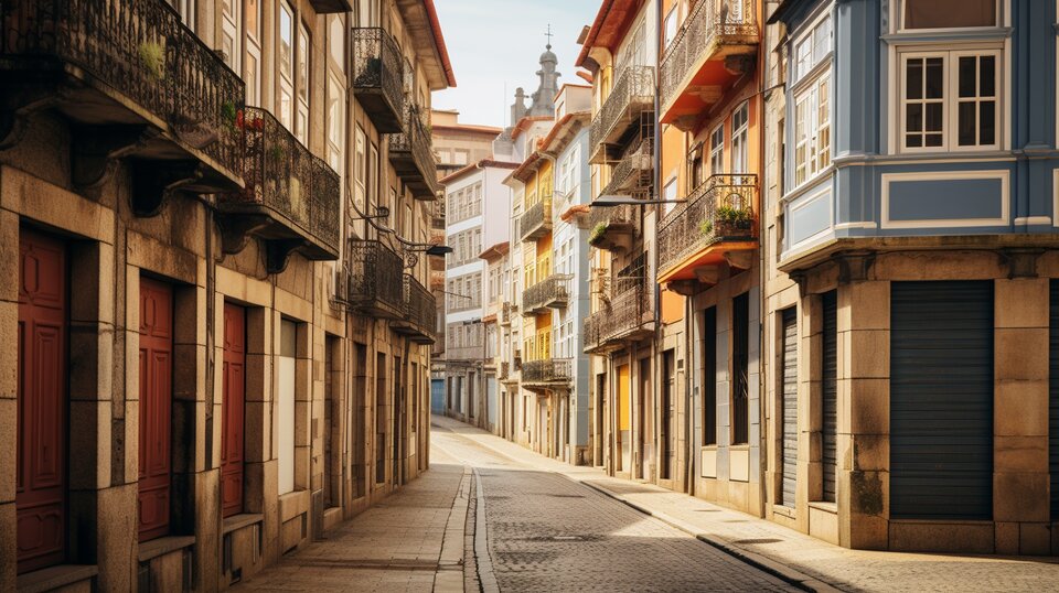 Porto neighbourhood streets for choosing where to live in Portugal