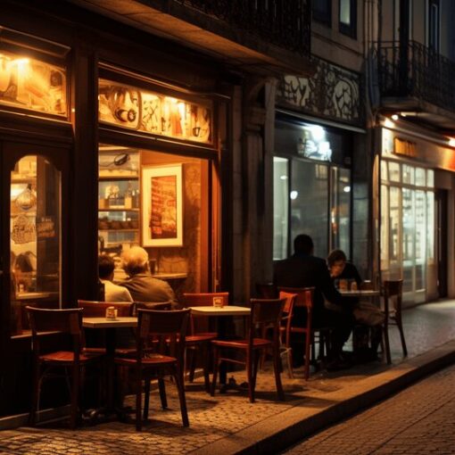 Late-night food in Porto with casual dishes served after dark