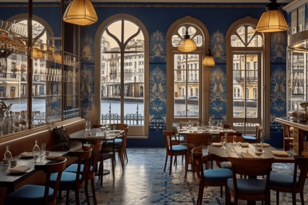 Porto dining scene showing traditional and modern restaurant food side by side