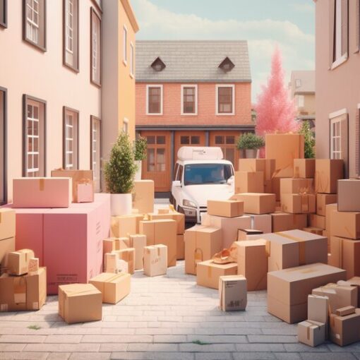 Delivery boxes and apartment paperwork for receiving parcels in Portugal