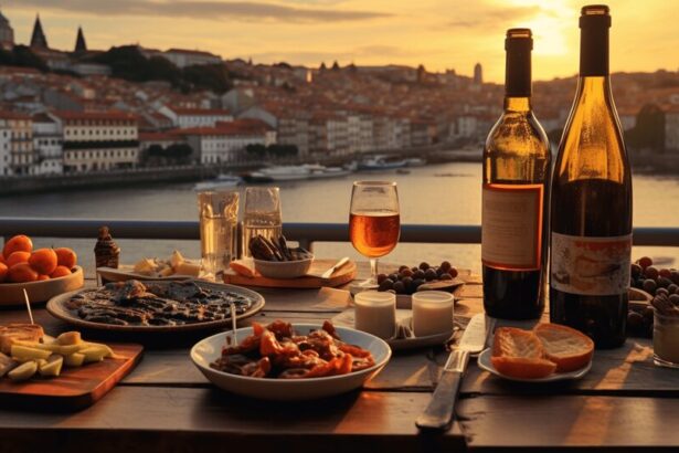 Porto food gifts and final meal items packed at the end of a food trip