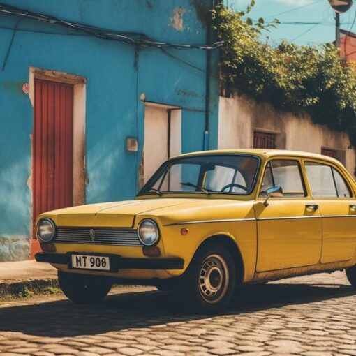 Used car documents and keys being checked before purchase in Portugal