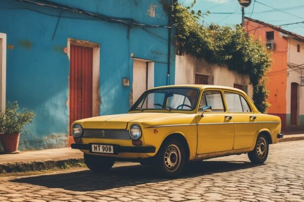 Used car documents and keys being checked before purchase in Portugal