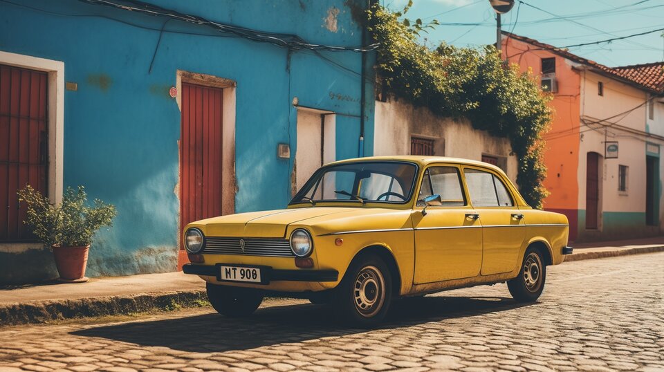 Used car documents and keys being checked before purchase in Portugal